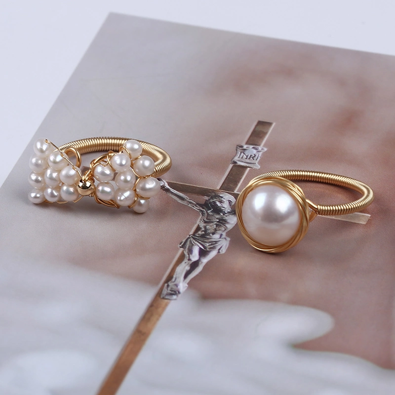 Wholesale Fashion Jewelry Rings Freshwater Pearl Women Jewelry