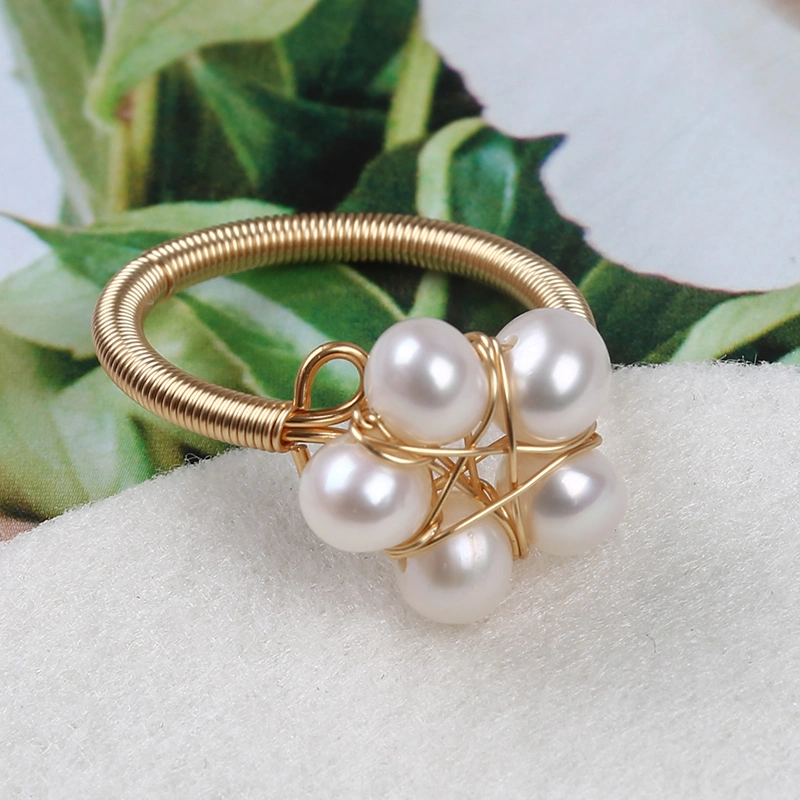 Wholesale Fashion Jewelry Rings Freshwater Pearl Women Jewelry