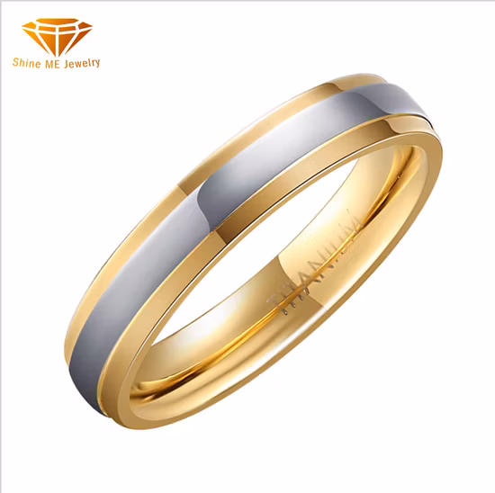 Fábrica de jóias por atacado de ouro sólido moda feminina anel masculino