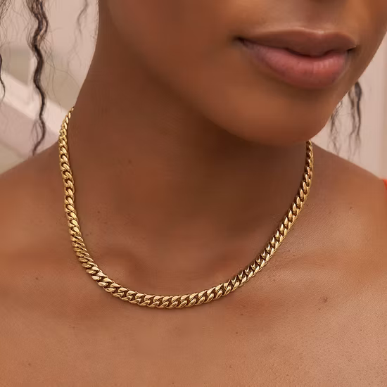 Colar preenchido com ouro 14K corrente de cobra em espinha para mulheres joias sem manchas