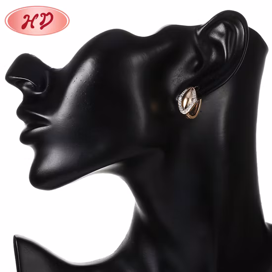 Acessórios de casamento feminino, joias de brincos de pérola branca com cz